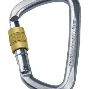 Právě přidáno | Karabina SINGING ROCK D LOCK OCEL SROUBOVACI 50KN