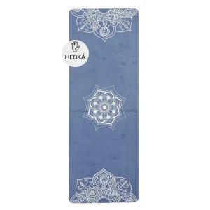 YATE Yoga Mat přírodní guma - vzor H 4 mm - modrá | Mezi nejprodávanějšími