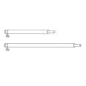 Tyč 50cm průměr 25mm / hliník - Výhodná koupě