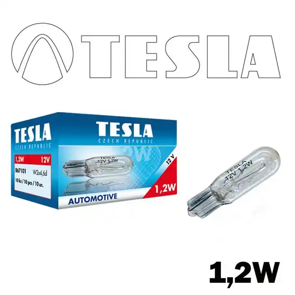 Žárovka 12V 1.2W W2x4,6d TESLA - Jen dnes