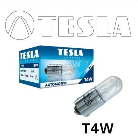 Žárovka 24V T4W BA9s TESLA - Slevy