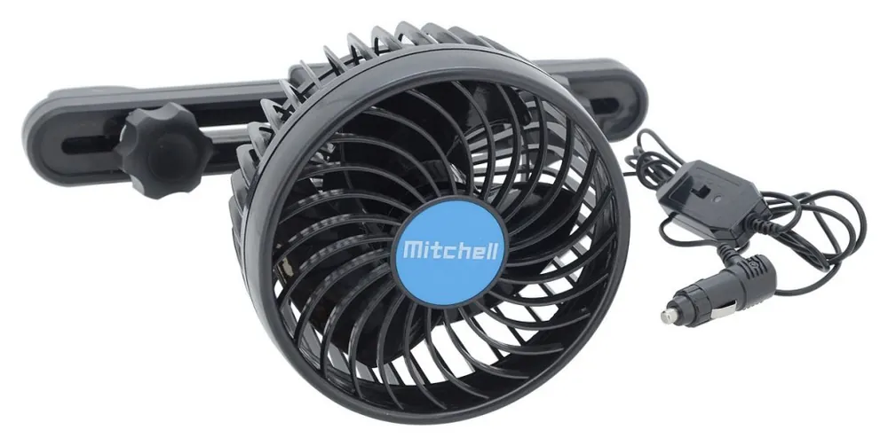 Velká sleva | Ventilátor Mitchell 100mm, 12V na opěrku hlavy