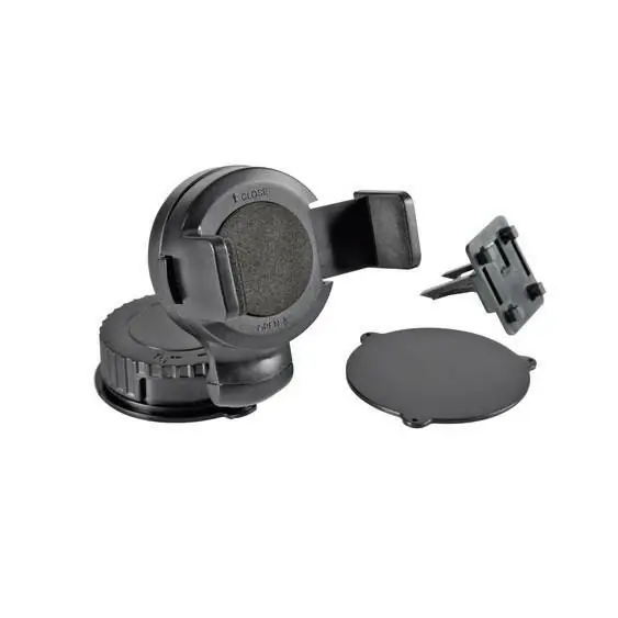 Držák telefonu s přísavkou a klipem do větrání, šířka telefonu max 65mm - Velká sleva