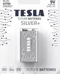 Premium - Baterie 9V SILVER alkalická TESLA