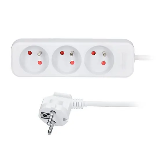 Kabel prodlužovací 2m 3xzásuvka - K objednání