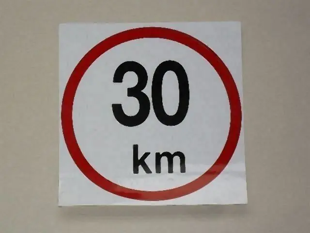 Samolepka rychlosti 30 km (průměr 190mm) - Super nabídka
