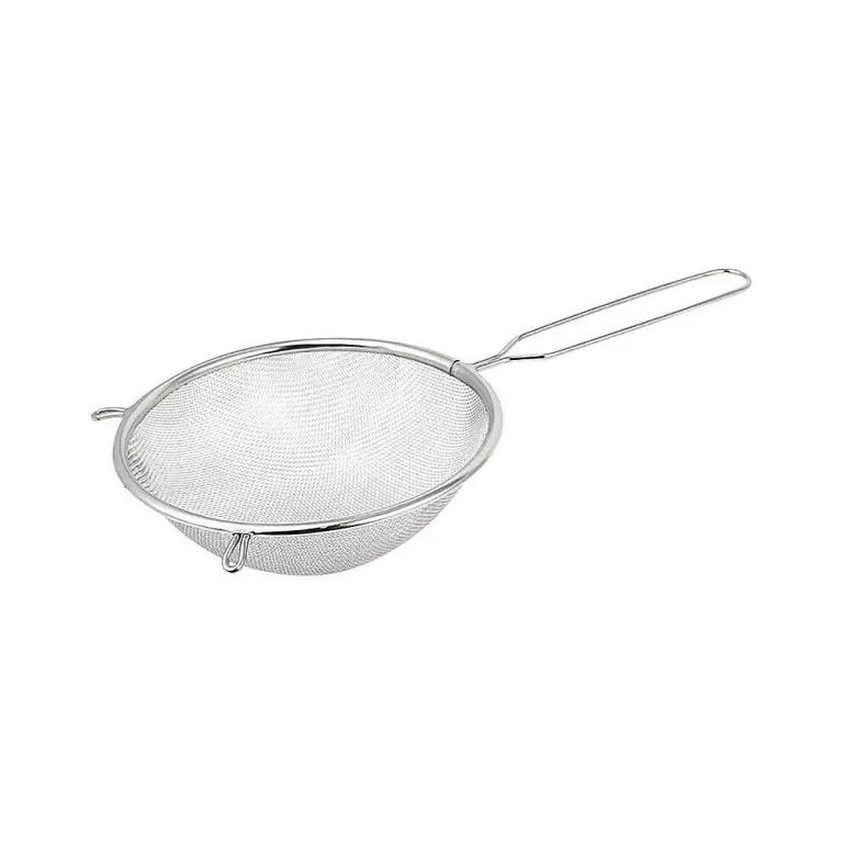 Kuchyňské sítko 25 cm – nerezové, jemná síťka, dlouhá rukojeť - Poslední šance