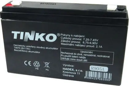 Akumulátor Pb Tinko Vrla AGM 6V/7Ah | Nejlepší cena