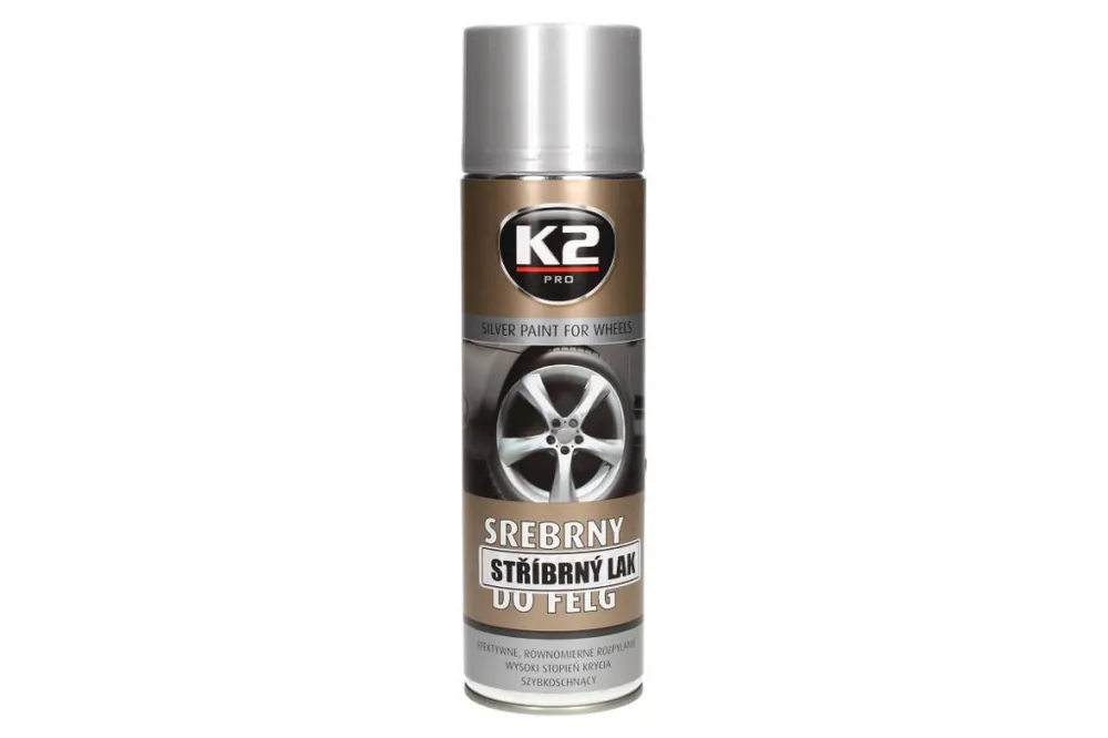 Sprej na disky stříbrný K2 500ml | Do košíku