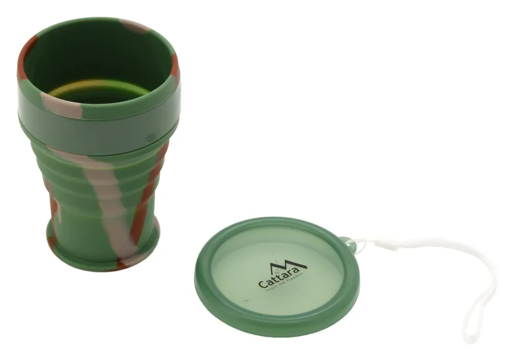 Slevy - Kelímek silikonový skládací ARMY 350ml