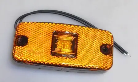 Svítilna poziční boční s odrazkou, LED, 12V 24V - Přímo z výroby