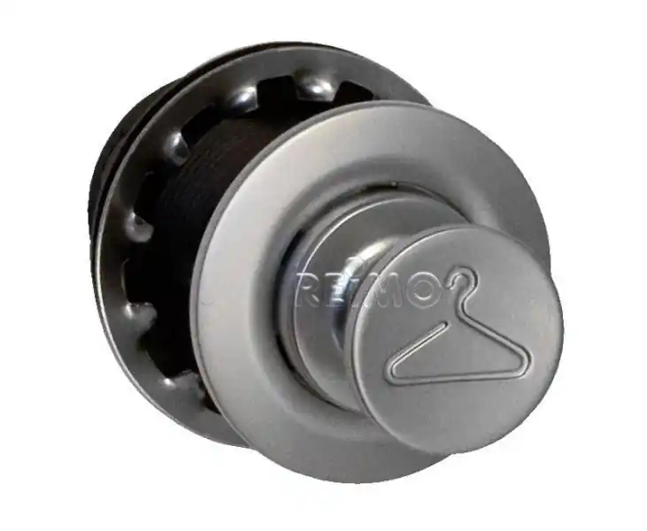 Háček Push Lock pro šatní skříně stříbrná - Akční nabídka
