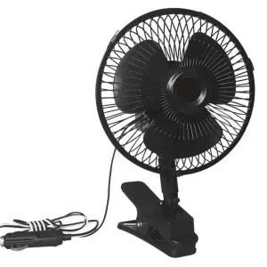 12V ventilátor do zásuvky zapalovače s upevněním svorkou | Právě dorazilo