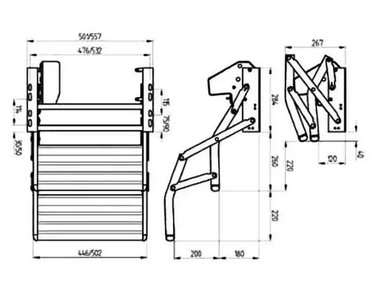 Novinka v nabídce | Schůdek výsuvný elektrický Thule Omni-Step Alu, dvoustupňový, 12 V (šířka 557 mm)