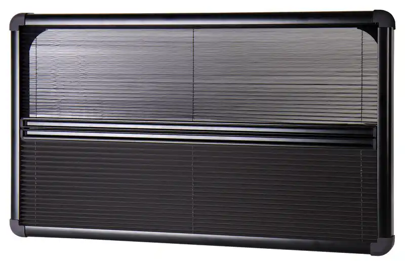 Roleta vnitřní kazetová se zatemněním a moskytiérou pro Carbest RW Style, magnetické zavírání, matná černá, rozměry 528 × 478 mm - Nízká cena