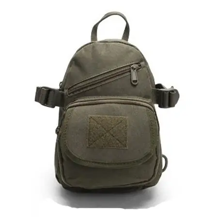 Objednat online | Batoh mini, army zelená, 20x10x28cm, Smilodon