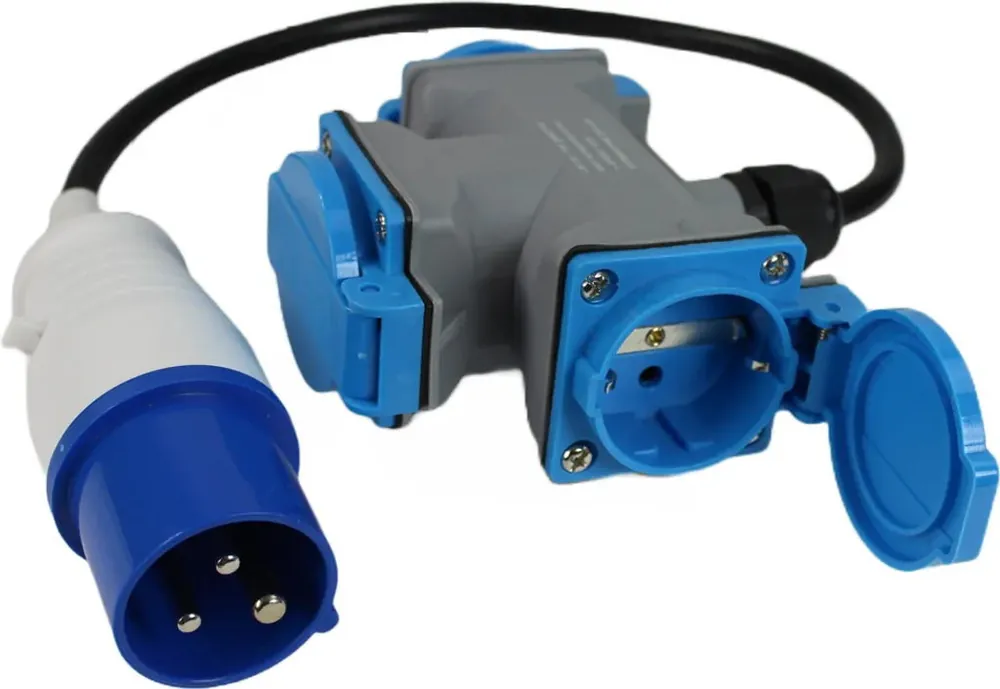 Adaptér kabelový CEEzástrčka/3xSCHUKOzásuvka 0.5m 3x2.5mm2 16A 230V IP44 - Speciální nabídka