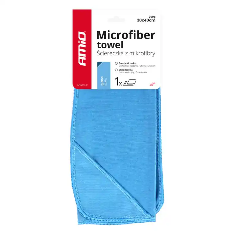 Utěrka leštící MICROFIBER modrá, 30x40cm | Bezpečná platba