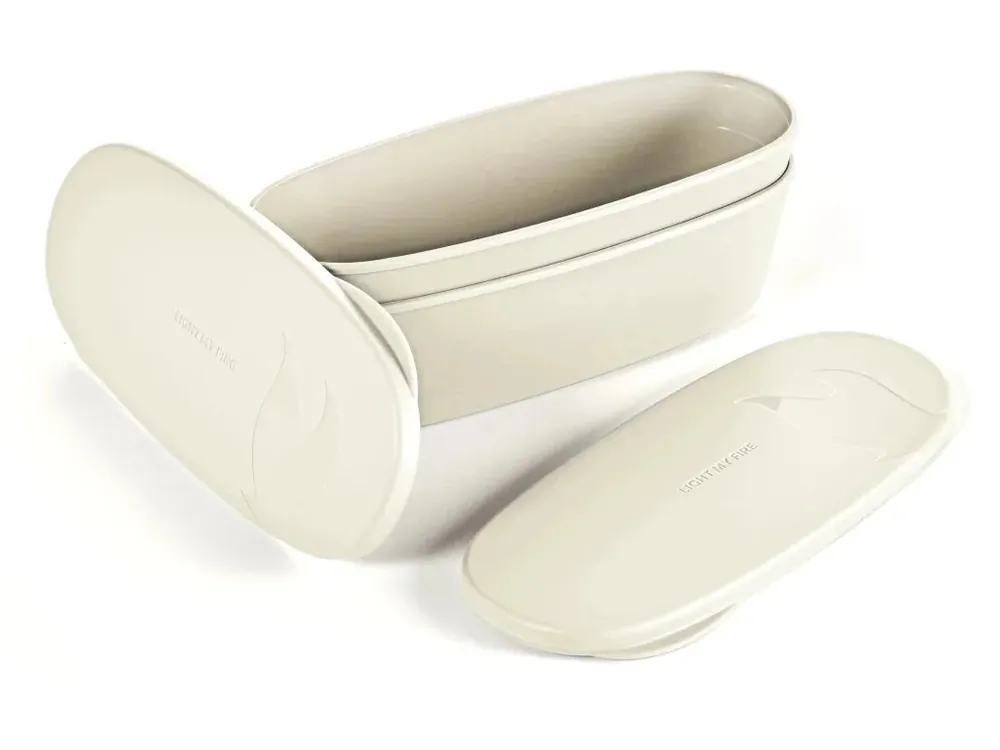 Light My Fire SnapBox oval 2-pack Cream - OutdoorMarket - Velmi oblíbený produkt