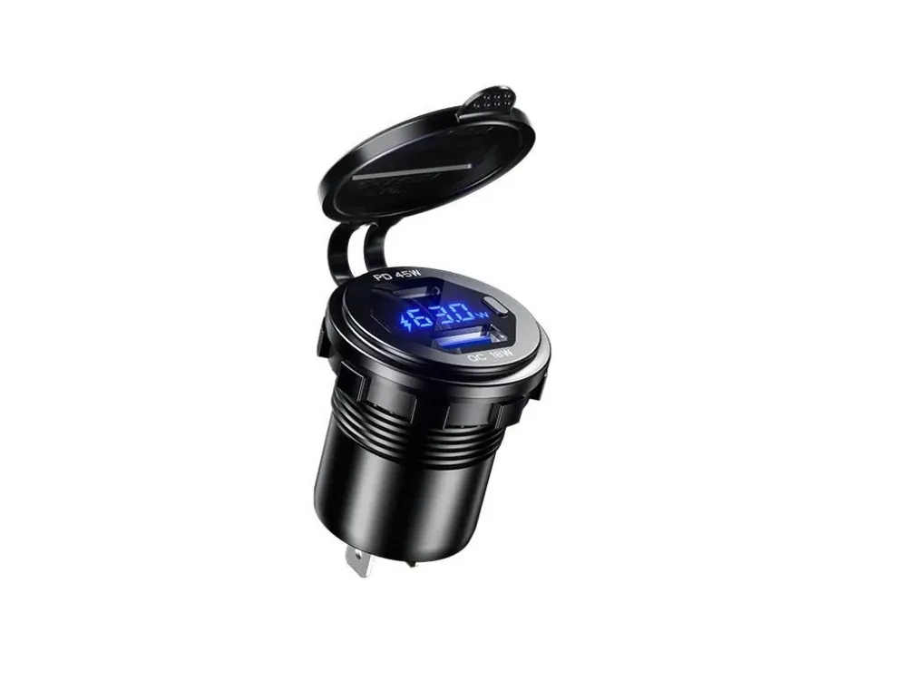 USB zásuvka pro dvě nabíječky (USB + USB C) - Akční sleva